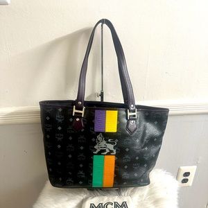 MCM black and Purple Tote bag